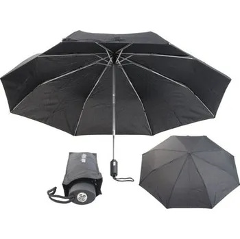Deštník Černý skládací deštník automat