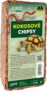 Podestýlka pro terarijní zvíře JUKO petfood Kokosové chipsy briketa 3 l