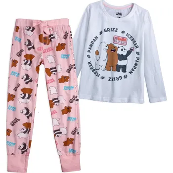 Dívčí pyžamo Dívčí pyžamo WE BARE BEARS růžové Velikost: 152