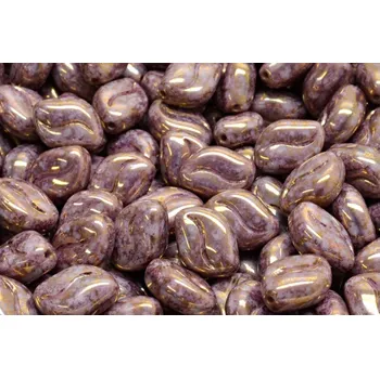 Dětské navlékací korálky Oboustranná vlnitá zrnka 11x8 mm č. 18