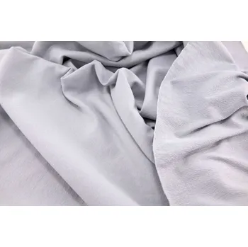 Teplákovina nepočesaná - světle šedá - šířka 155 cm