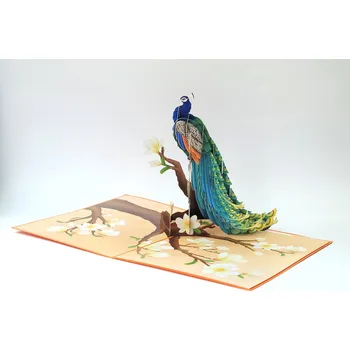 3D přání Peacock Glory