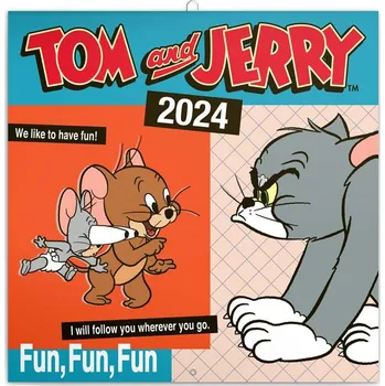 Kalendář Poznámkový kalendář Tom a Jerry 2024, 30 x 30 cm