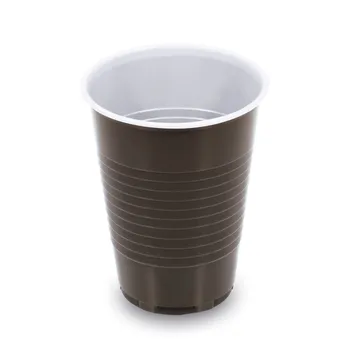 Jednorázové nádobí WIMEX 73261 kávový kelímek hnědý/bílý 180 ml 100 ks