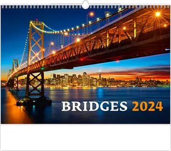 Kalendář Helma365 Nástěnný kalendář Bridges 2024