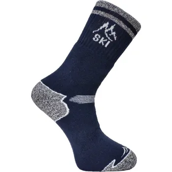 Pánské oblečení Miketa ponožky Ski tmavě modrá vel. 43-45