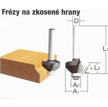 Fréza Makita D-09488, fréza na zkosené hrany 6mm