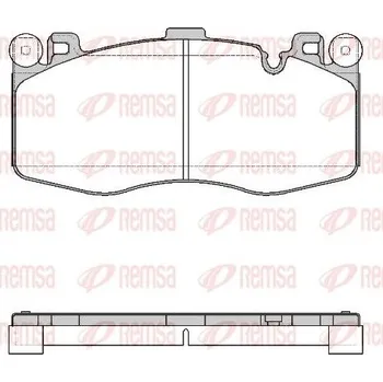 Brzdová destička Sada brzdových destiček, kotoučová brzda REMSA 1733.00