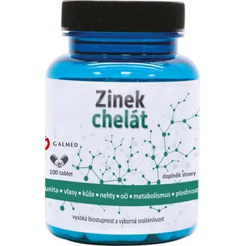Galmed Zinek chelát 15 mg 100 tbl.
