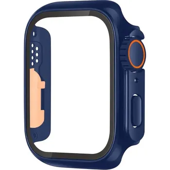 Příslušenství k chytrým hodinkám Ochranné pouzdro s tvrzeným sklem ve vzhledu Apple Watch Ultra pro Apple Watch 45mm Barva: Modrá, Typ: 7