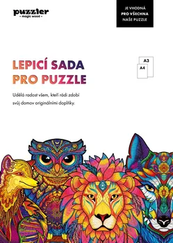 Příslušenství k puzzle Puzzler Lepicí sada pro puzzle 3x A4