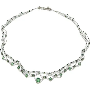Náhrdelník Náhrdelník z malých korálků zelený - Design link 0002028