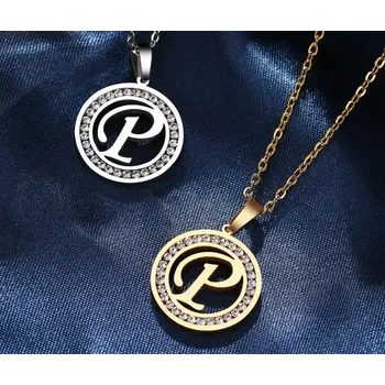 Náhrdelník Řetízek s přívěskem P, Varianta Zlatá