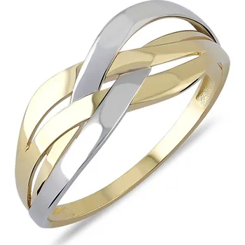 Prsten Lillian Vassago Elegantní prsten z kombinovaného zlata LLV06-GR052 Velikost prstenu: 58