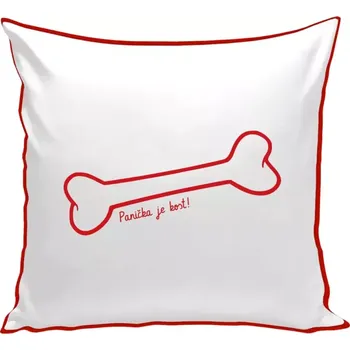 Polštář Polštář barevný 32x32 cm Panička je kost