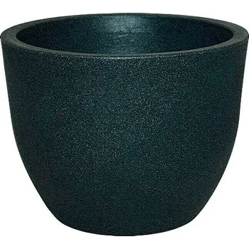 Květináč Geli Rimini Květináč, ø 40 cm, 31 cm, plast, antracit&nbsp;14304038
