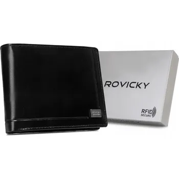 Módní doplněk Velká kožená pánská peněženka s RFID systémem