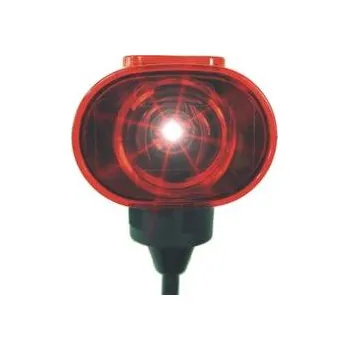 Příslušenství osvětlení automobilu Náhradní sklo pozičního světla - tykadlo, Superpoint II, červeno - bílo - oranžové, kabel 1,75m, univerzální 11266