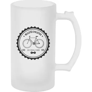 Sklenice Půllitr pro cyklisty - Nejlepší cyklistka od roku - matný