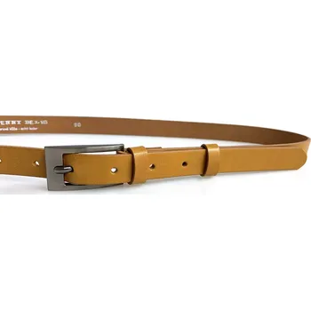 Módní doplněk PENNY BELTS Kožený opasek 20-184-33 pískový - 105 cm