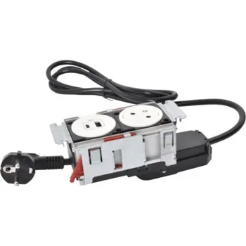 Elektrická zásuvka Vestavný zásuvkový blok Incara Disq In 1x230V a USB A+C bílá Legrand 654740