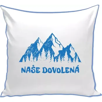 Polštář Polštář barevný 32x32 cm Naše dovolená