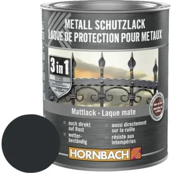 barva na kov Barva na kov 3v1 HORNBACH antracit matná 750 ml
