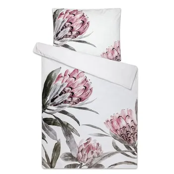 Povlečení Sleep Well Botanika 140 x 200, 70 x 90 cm zipový uzávěr