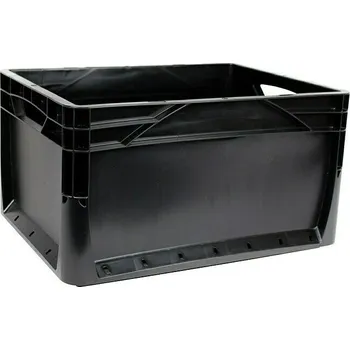Úložný box Surplus Systems Eurobox, 40 × 30 × 22 cm, 20 l, černá 403022V-766