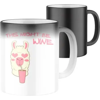 Magický keramický hrnek s potiskem This might be wine