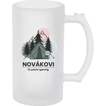 Sklenice Půllitr pro cestovatele - Stanování - matný