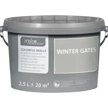 barva na zeď Barva na zeď StyleColor Winter gates šedá 2,5 l