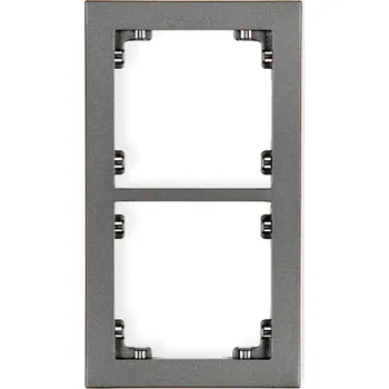 vypínač Dvojitý rámeček d dr-2 grafit