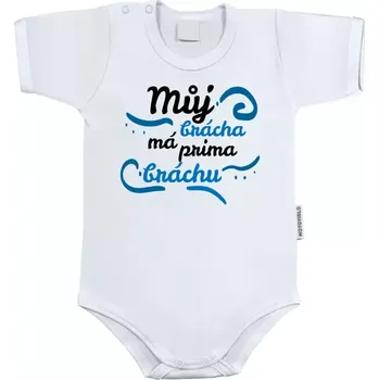 Kojenecký body Dětské body s krátkým rukávem Můj brácha má prima bráchu