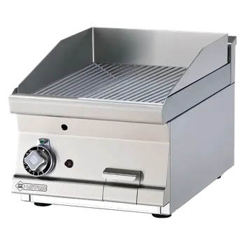 Sporák Grilovací deska 40x45 plynová chromovaná rýhovaná bez podestavby | RM - FTRT-64GS