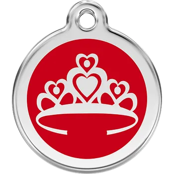 psí známka Známka Red Dingo Korunka červená velikost známky: M - 30 mm