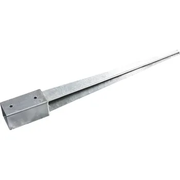 Příslušenství pro plot LEVIOR Patka sloupku 121x121x150mm/75cm tl. 1.8mm ZN