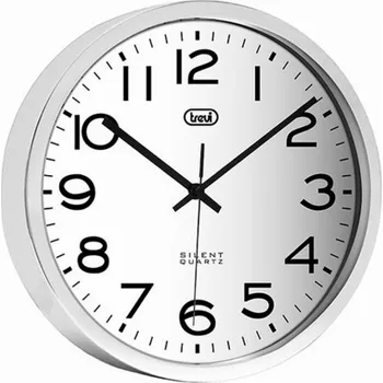 Hodiny Nástěnné hodiny Trevi, stříbrné, 30cm