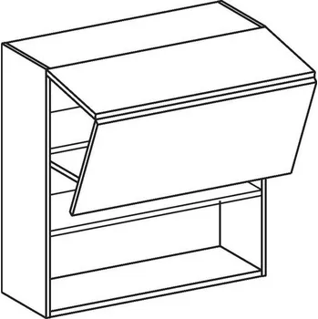 Kuchyňská skříňka EBS EH60YHH Skříňka horní zalamovací, 60 cm, dub halifax tabák