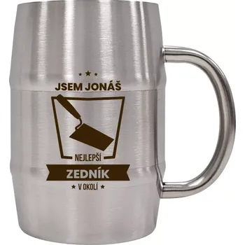 Sklenice Nerezový chladicí půllitr Nejlepší v okolí - zedník