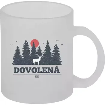 Hrnek 330 ml - skleněný matný Dovolená, rok