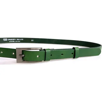 Opasek PENNY BELTS Kožený opasek 20-184-31 zelený - 100 cm