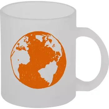 Hrnek 330 ml - skleněný matný Země