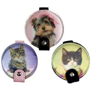 Kosmetické zrcátko ZAZIE Zrcátko Kočka a Pes kulaté (zvětšovací)