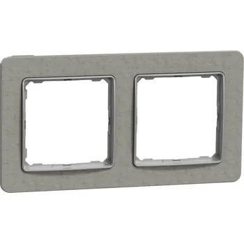 Schneider Electric Sedna Krycí rámeček dvojnásobný, termoplast, betonově šedý SDD390802