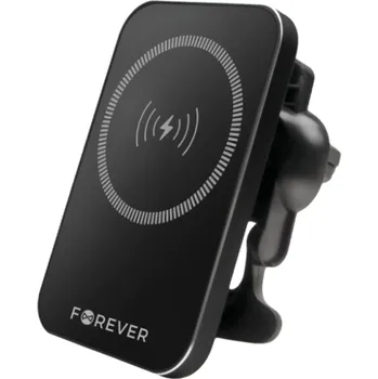 UNIVERZÁLNÍ MAGNETICKÝ DRŽÁK DO AUTA FOREVER MACH-100 S UPEVNĚNÍM DO VENTILAČNÍ MŘÍŽKY 15W ČERNÝ GSM173082