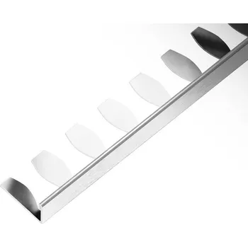 Podlahová lišta ACARA SP1 ohýbací ukončovací lišta L, nerez V2A, FLOPPY TRIM, kartáč, 4,5 mm, 2,5 m AAELK 45-ZF