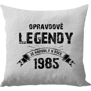 Polštář Polštář bílý 40x40 cm - dlouhý chlup Opravdové legendy se narodily v...