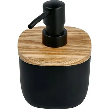 Dávkovač mýdla Venus Katta Dávkovač mýdla, 200 ml, polyresin, bambus, černá PL-4971-C-BLACK-D