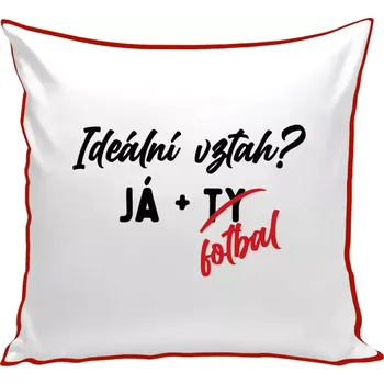 Polštář Polštář barevný 32x32 cm Ideální vztah